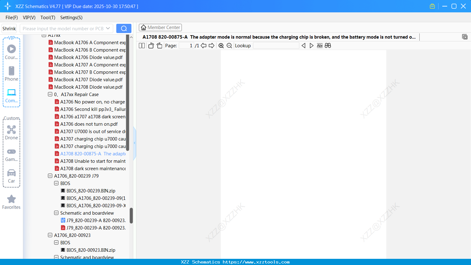 Laptop Apple A1708 820-00875-A The Adapter Mode Is Normal Because The Charging Chip Is Broken, And The Battery Mode Is Not Turned On